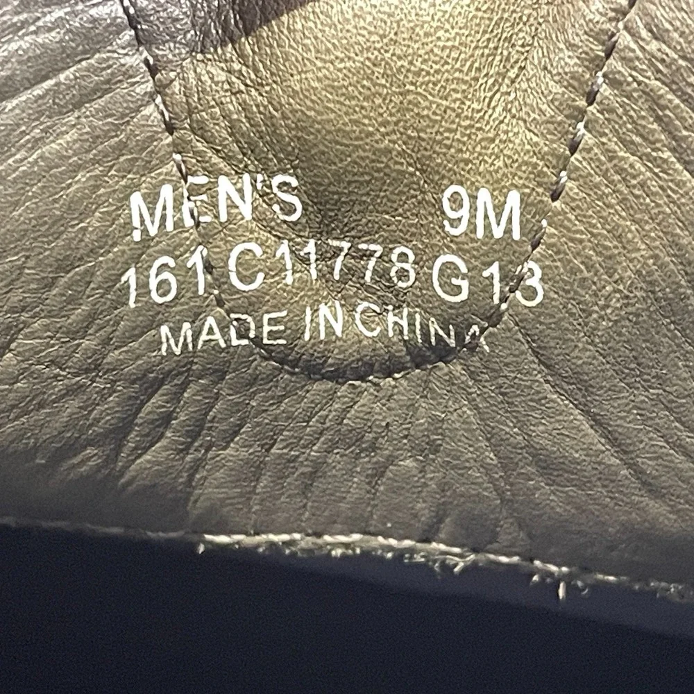 Cole Haan Glenn Chukka Boots Mens Size 9 M Gray Leather Burnished Desert Shoes